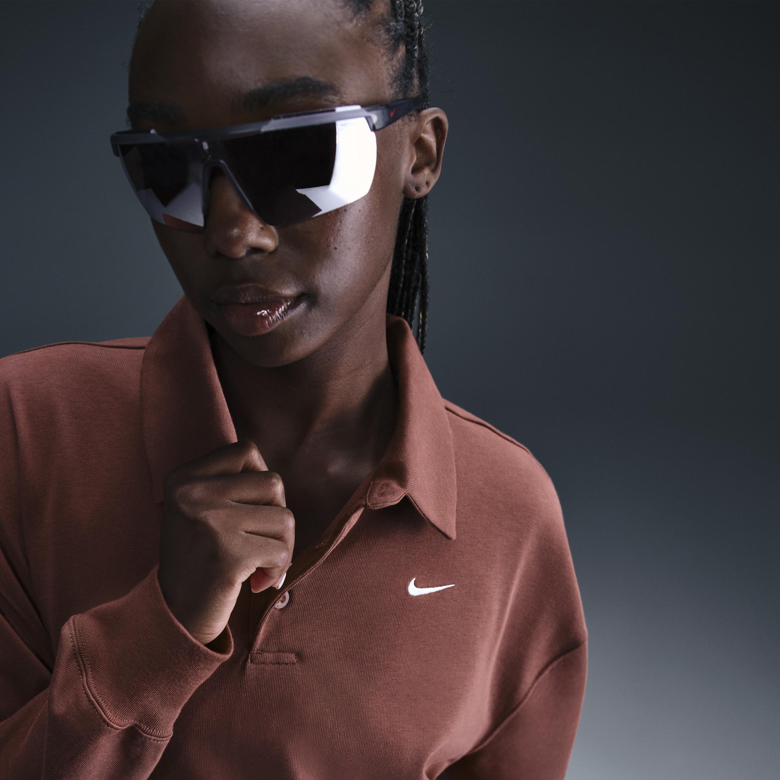 Women's Nike Sportswear Essential Oversized Long-Sleeve Polo Product Image