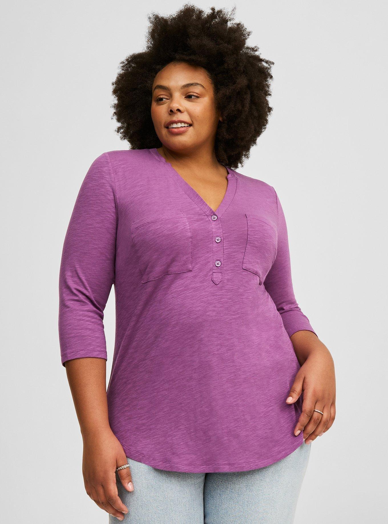 Vintage Slub V-Neck Top Product Image