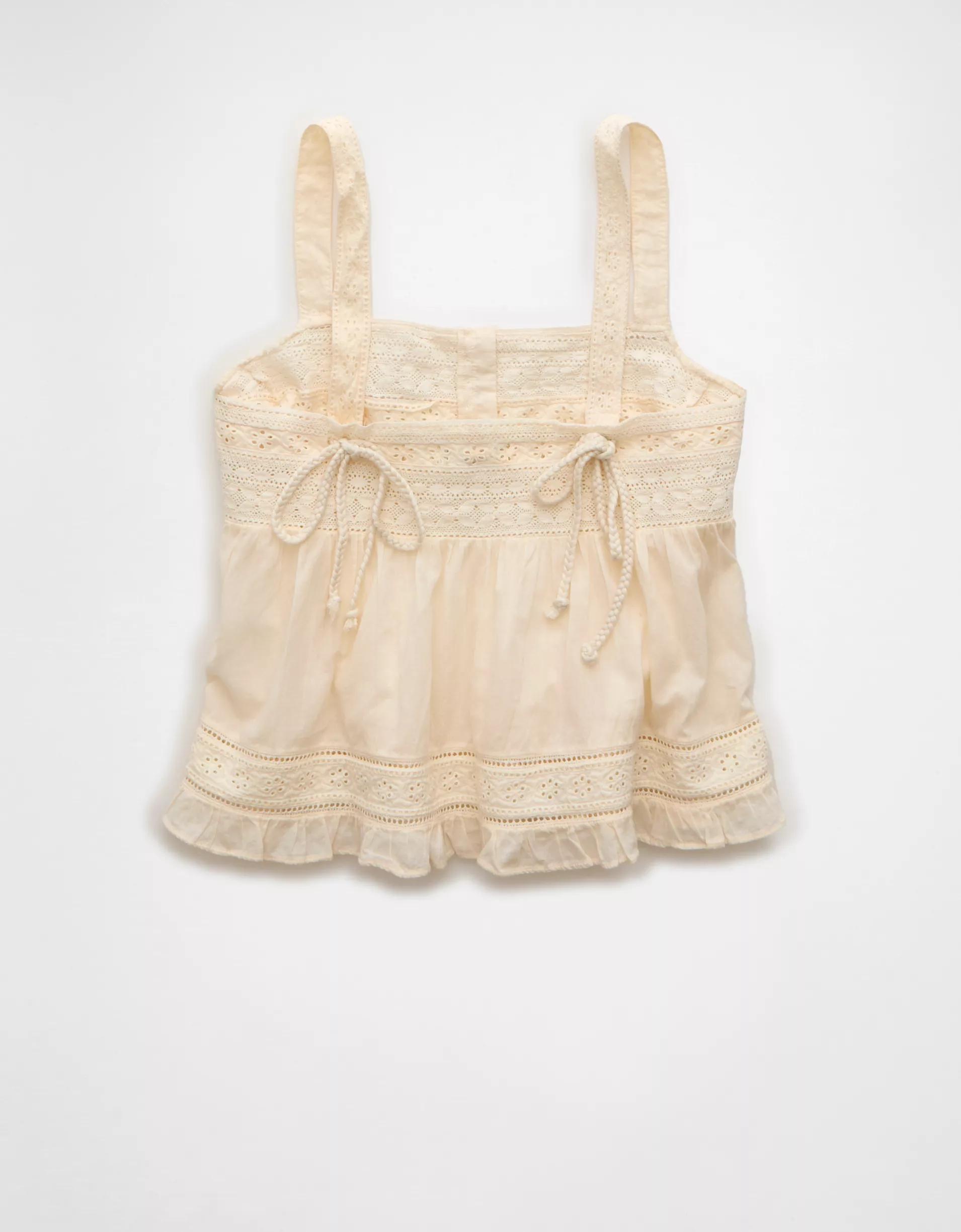 AE Embroidered Babydoll Cami Product Image
