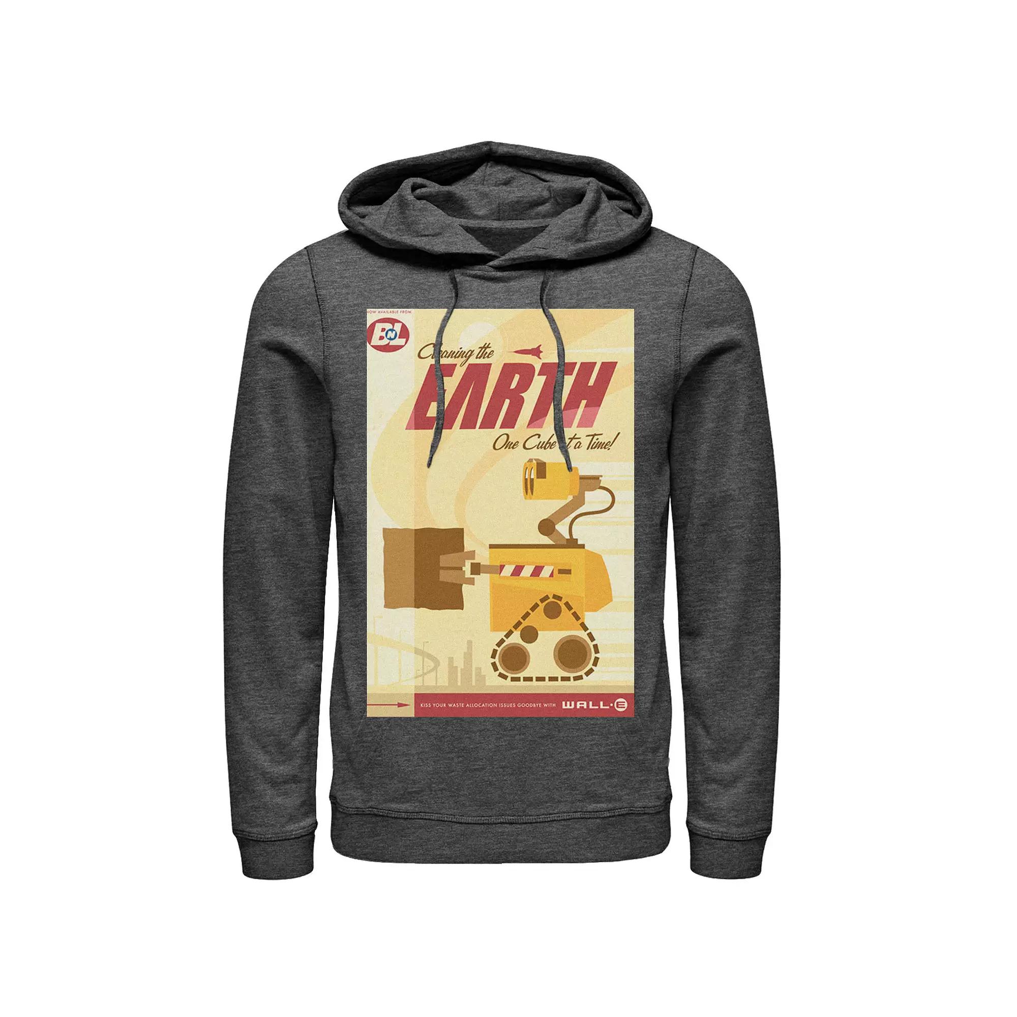 Disney / Pixar's WALL-E Men's Cleaning The Earth One Cube At A Time Hoodie,  Product Image