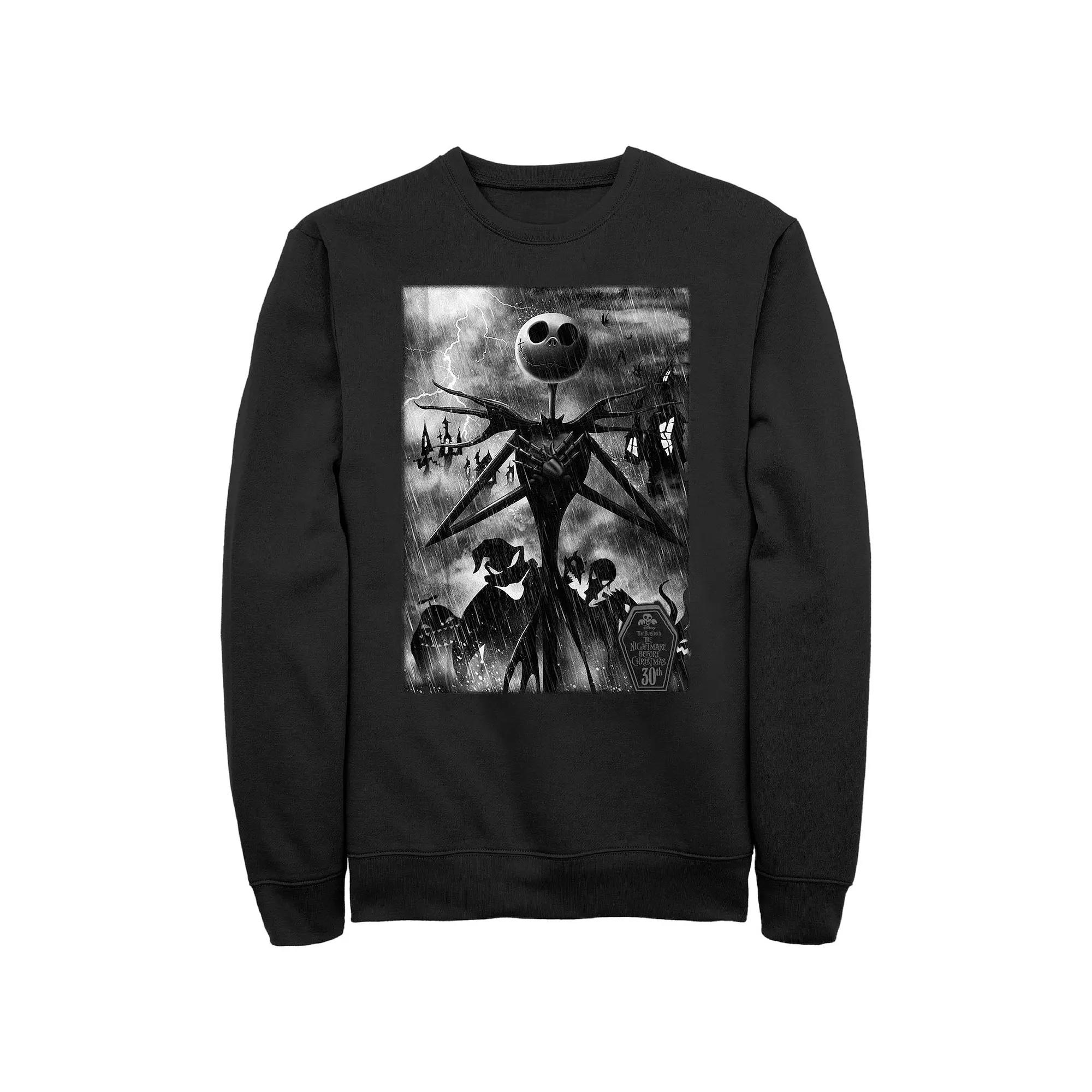 Disney's The Nightmare Before Christmas Night Rain Men's Graphic Fleece,  Product Image