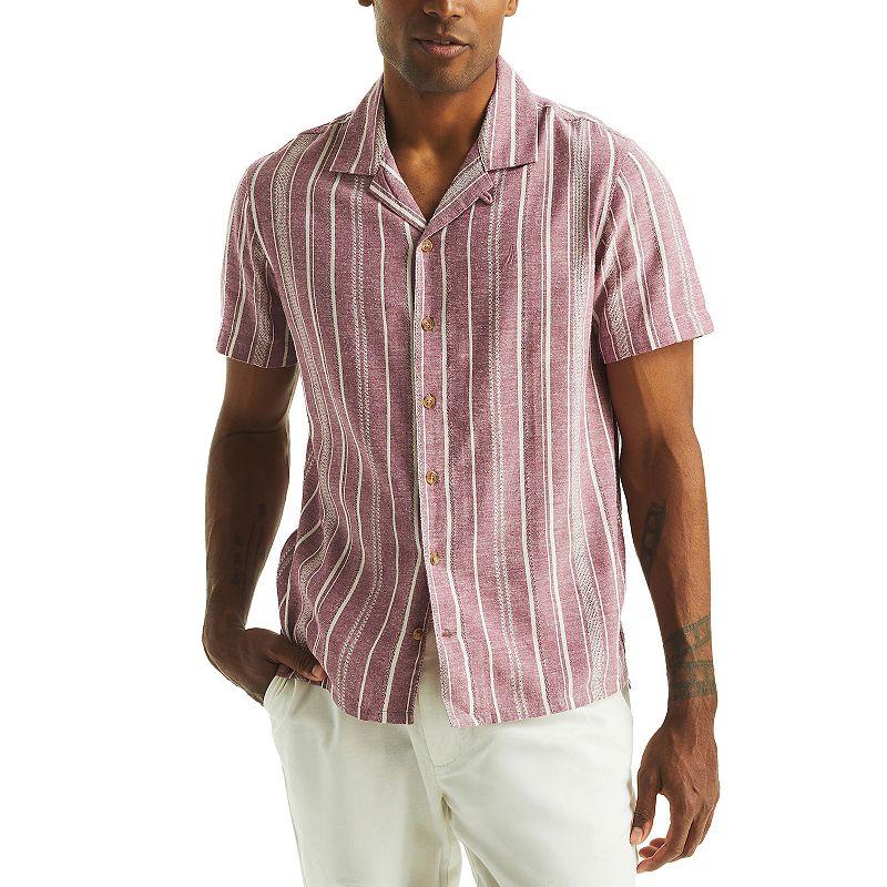 Men's Nautica Printed Short-Sleeve Camp Shirt,  Product Image