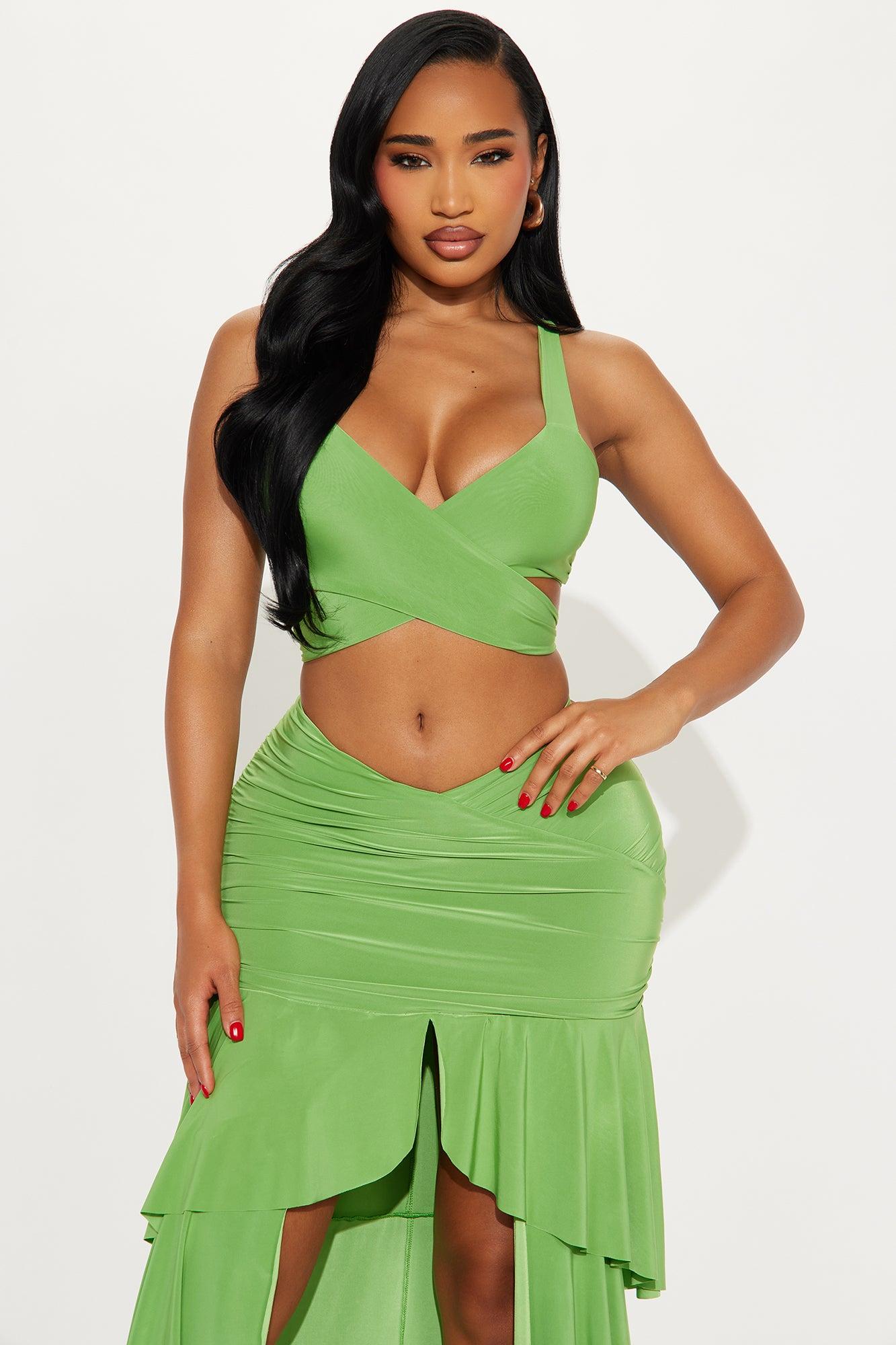 Chelsea Maxi Skirt Set - Green Product Image