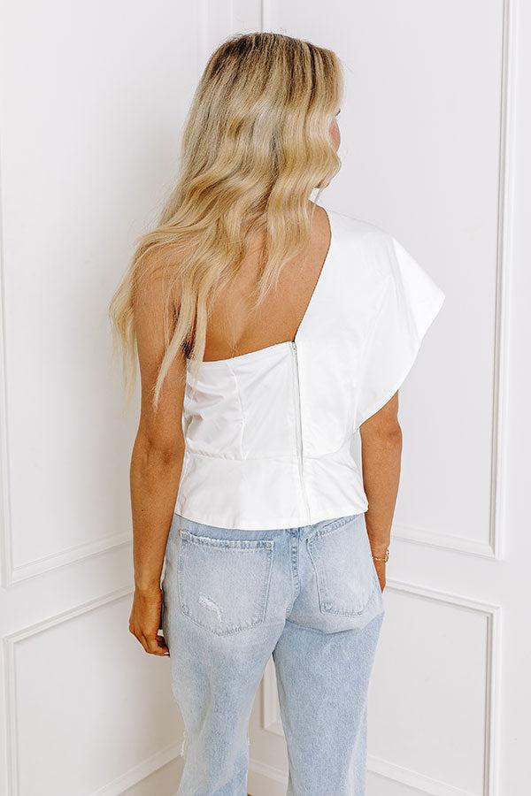 Runway Ready One Shoulder Top Product Image