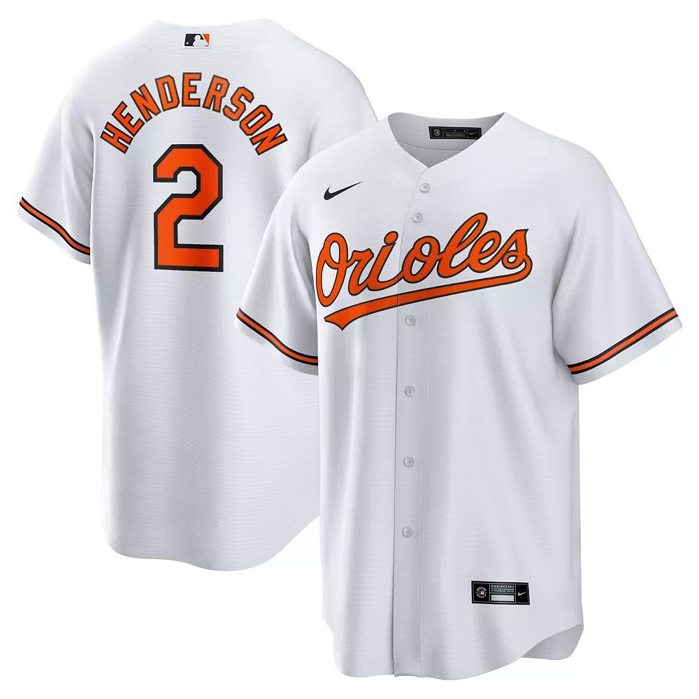 Men's Nike Gunnar Henderson White Baltimore Orioles Home Replica Player Jersey,  Product Image