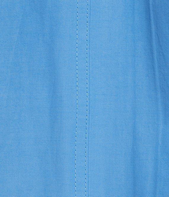 Eileen Fisher Petite Size Organic Cotton Blend Stand Collar Long Sleeve Hidden Hood Coat Product Image