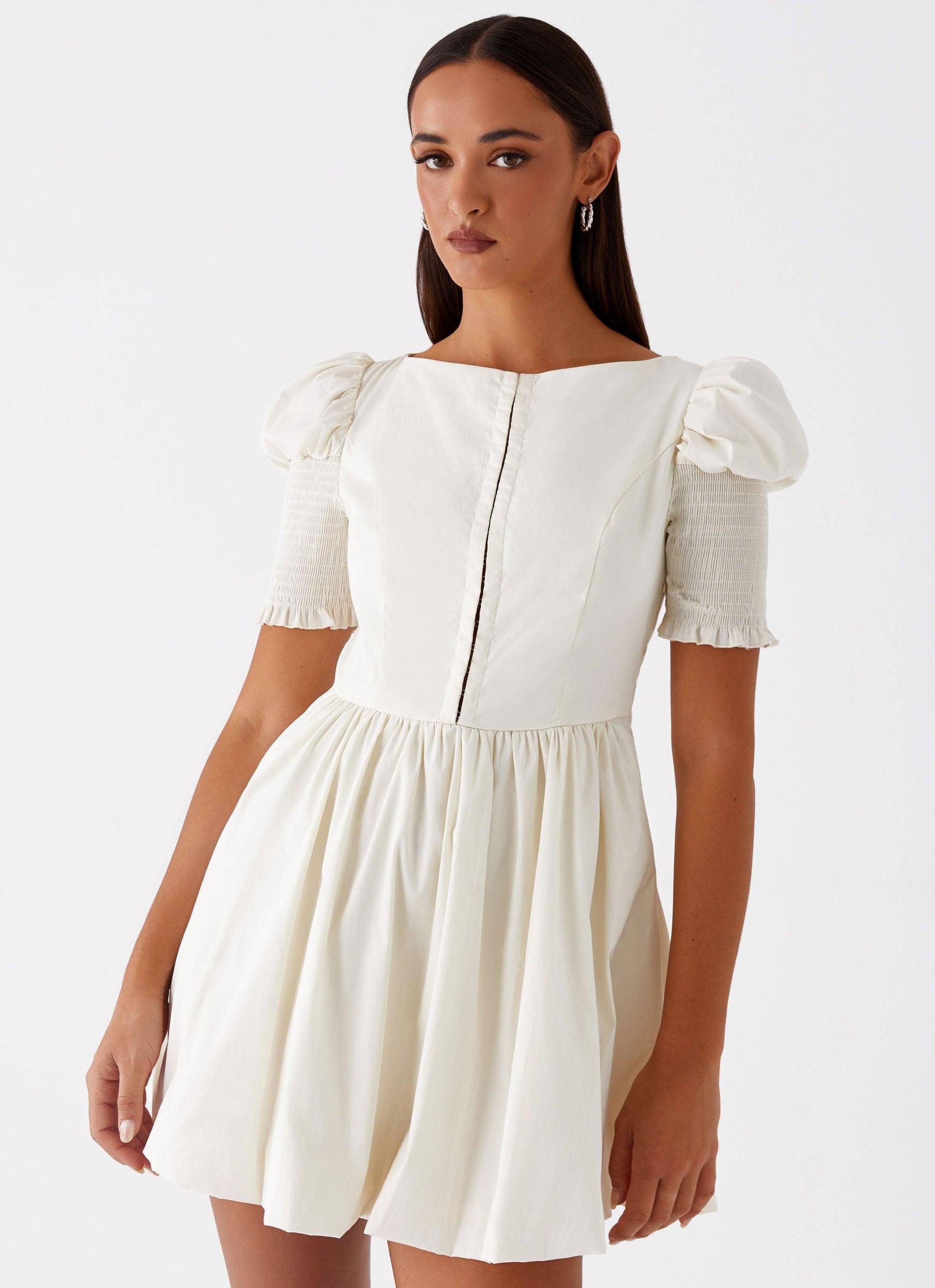 Enya Mini Dress - Ivory Product Image