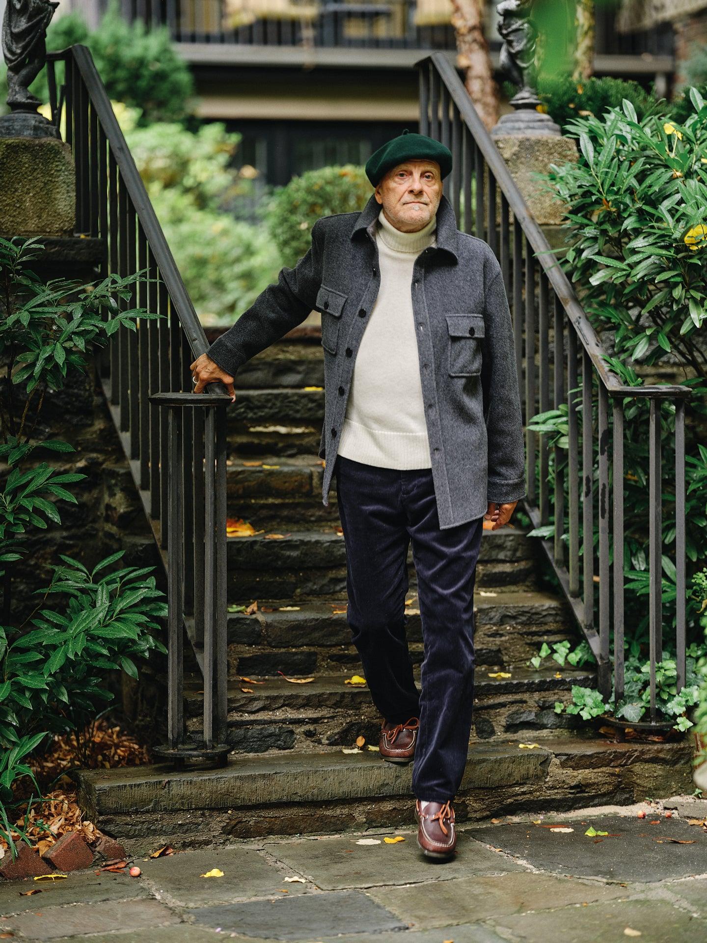 CPO Shirt Jacket in Charcoal Wool Product Image