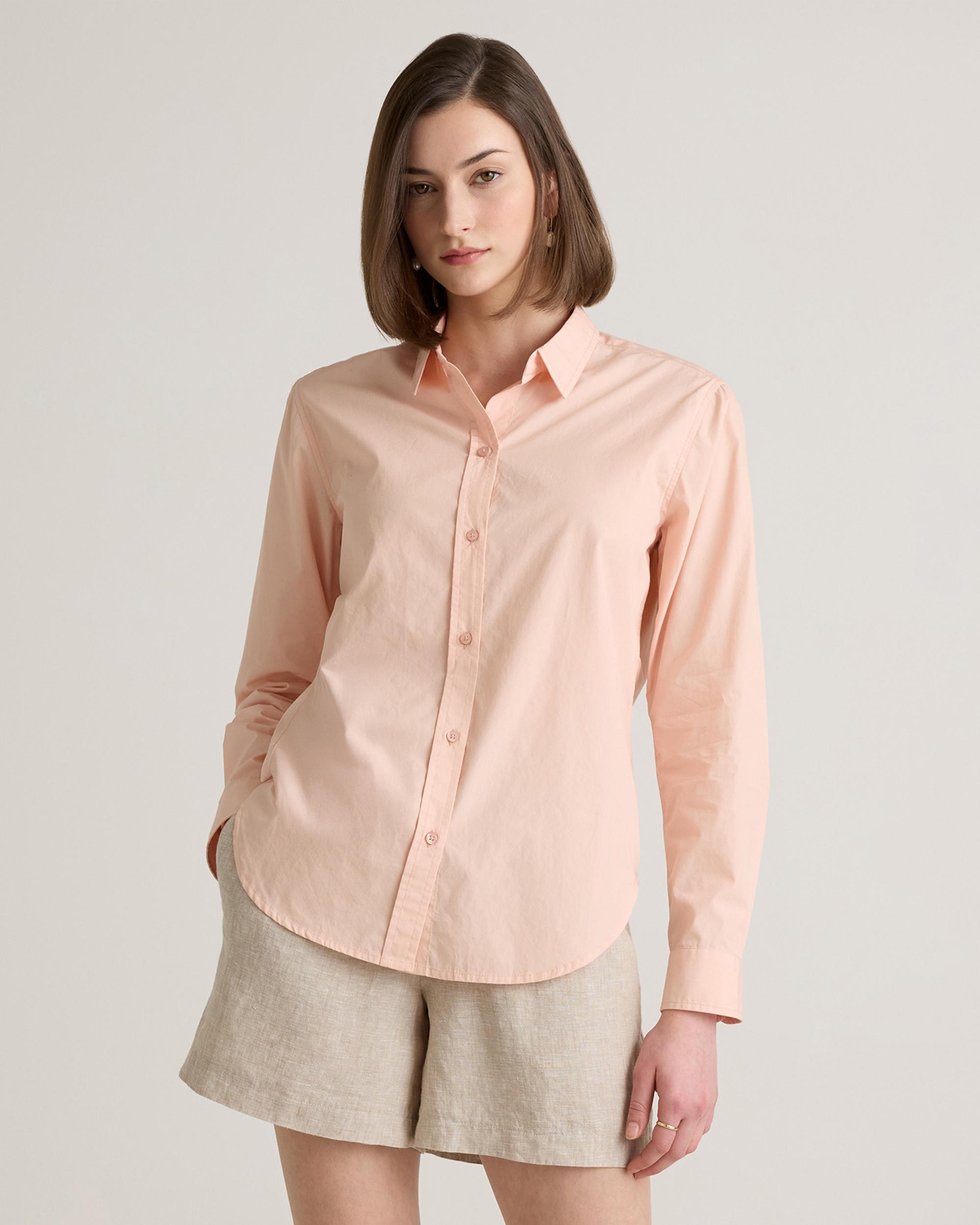 Quince | Women's Poplin Long Sleeve Shirt Organic Cotton Product Image