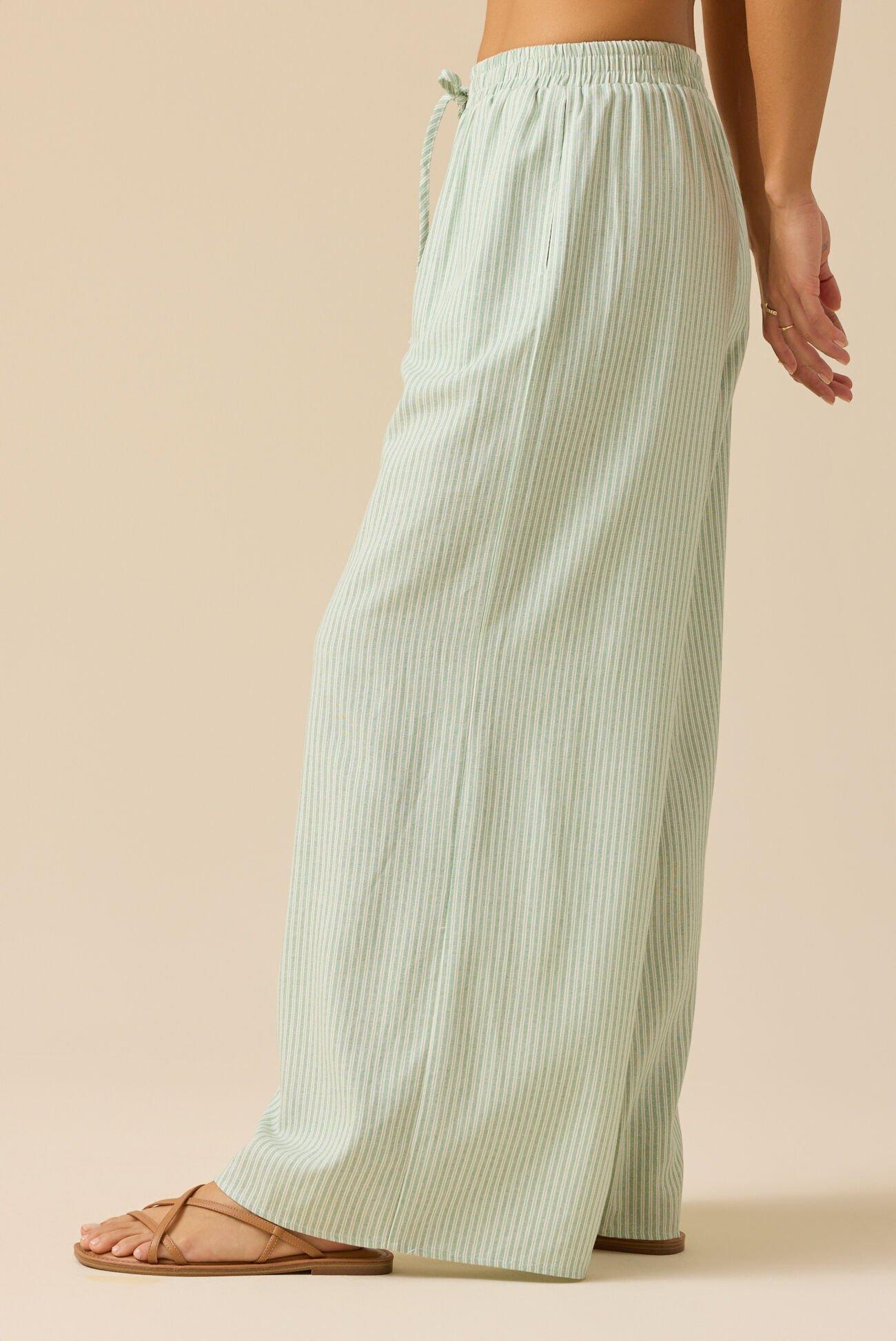 Lakie Striped Linen Pants Product Image