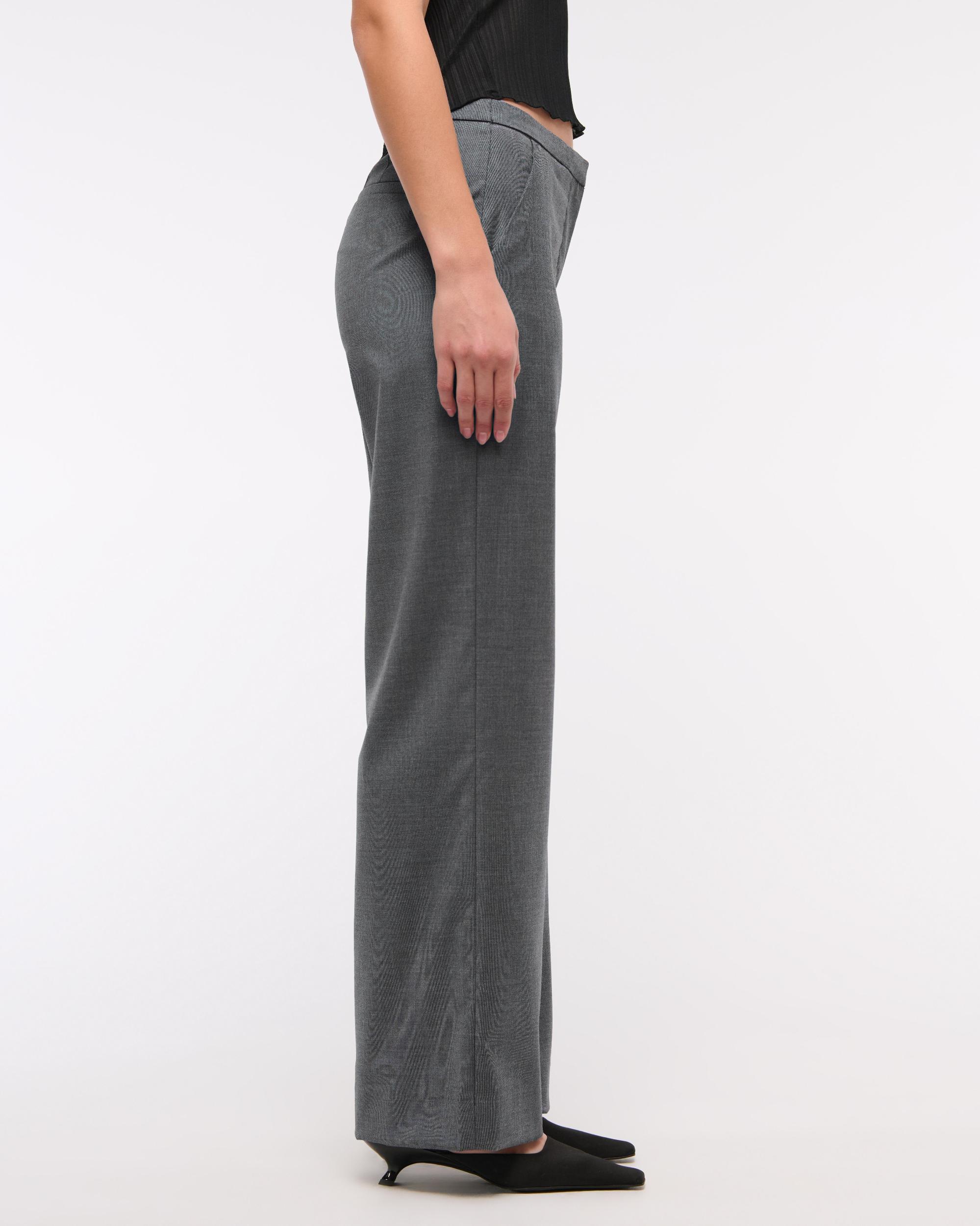 Low Rise Clean Tailored Wide Leg Pant Product Image