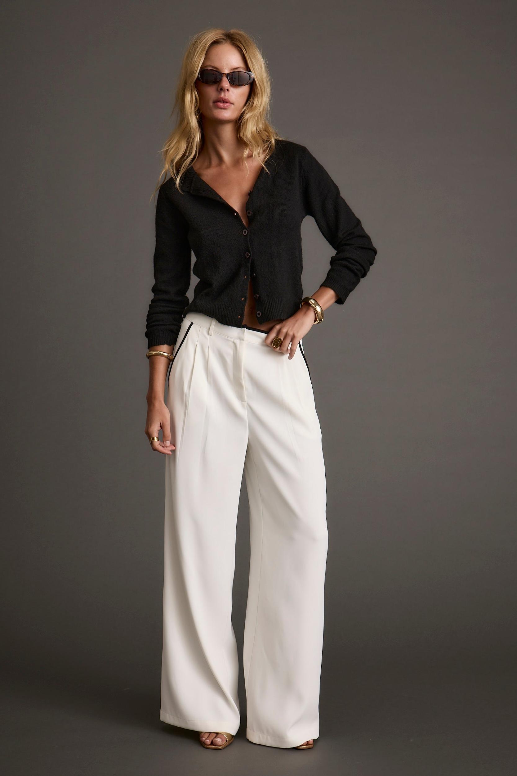 Skylar White Trousers Product Image