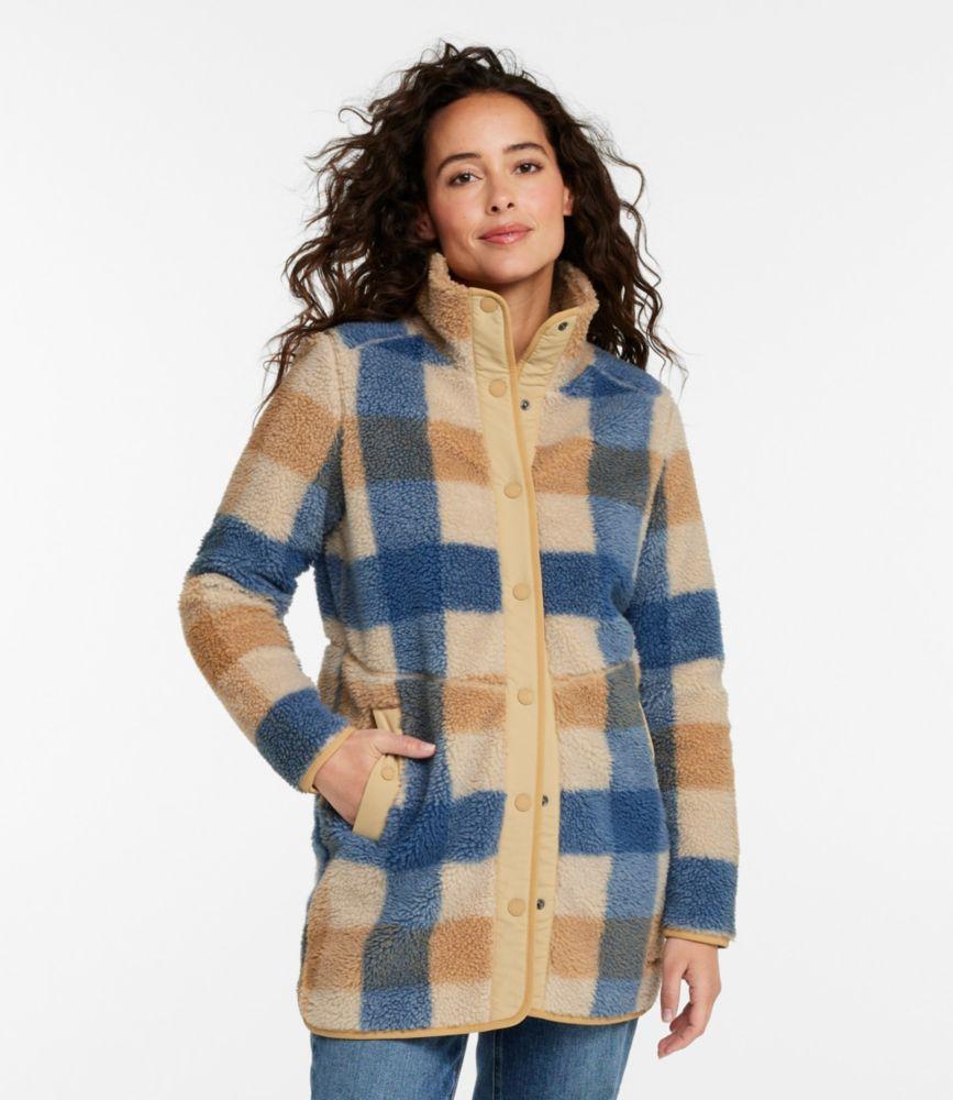Women's Bean's Sherpa Fleece Coat, Print Product Image