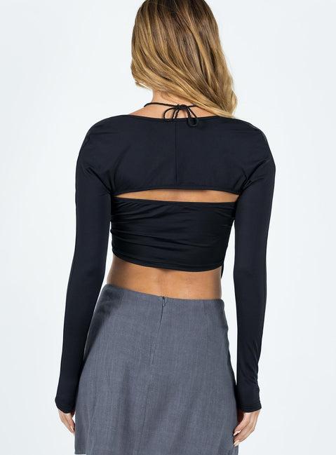 Koslo Bolero Top Black Product Image