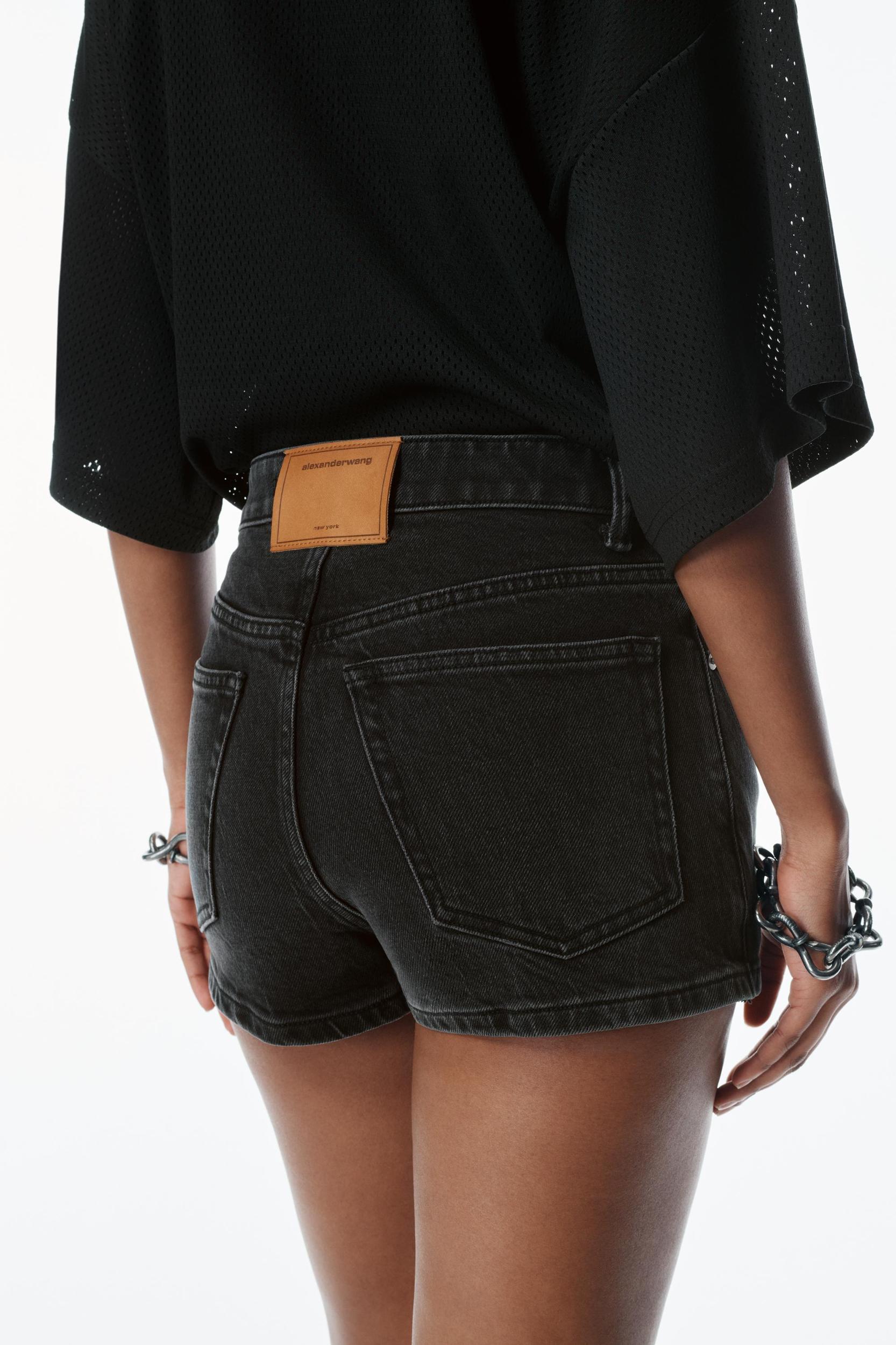 Mid Rise Mini Skort In Comfort Stretch Denim Product Image
