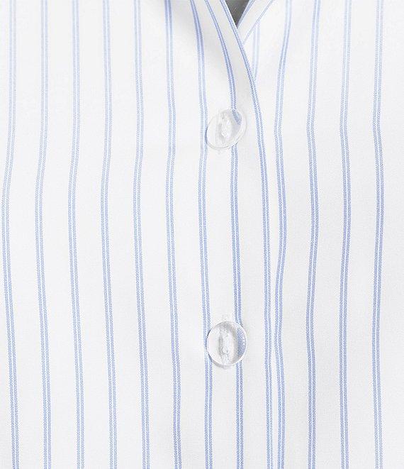 Gianni Bini Coordinating Charlie Pinstripe Button-Up Sleeveless Blouse Product Image