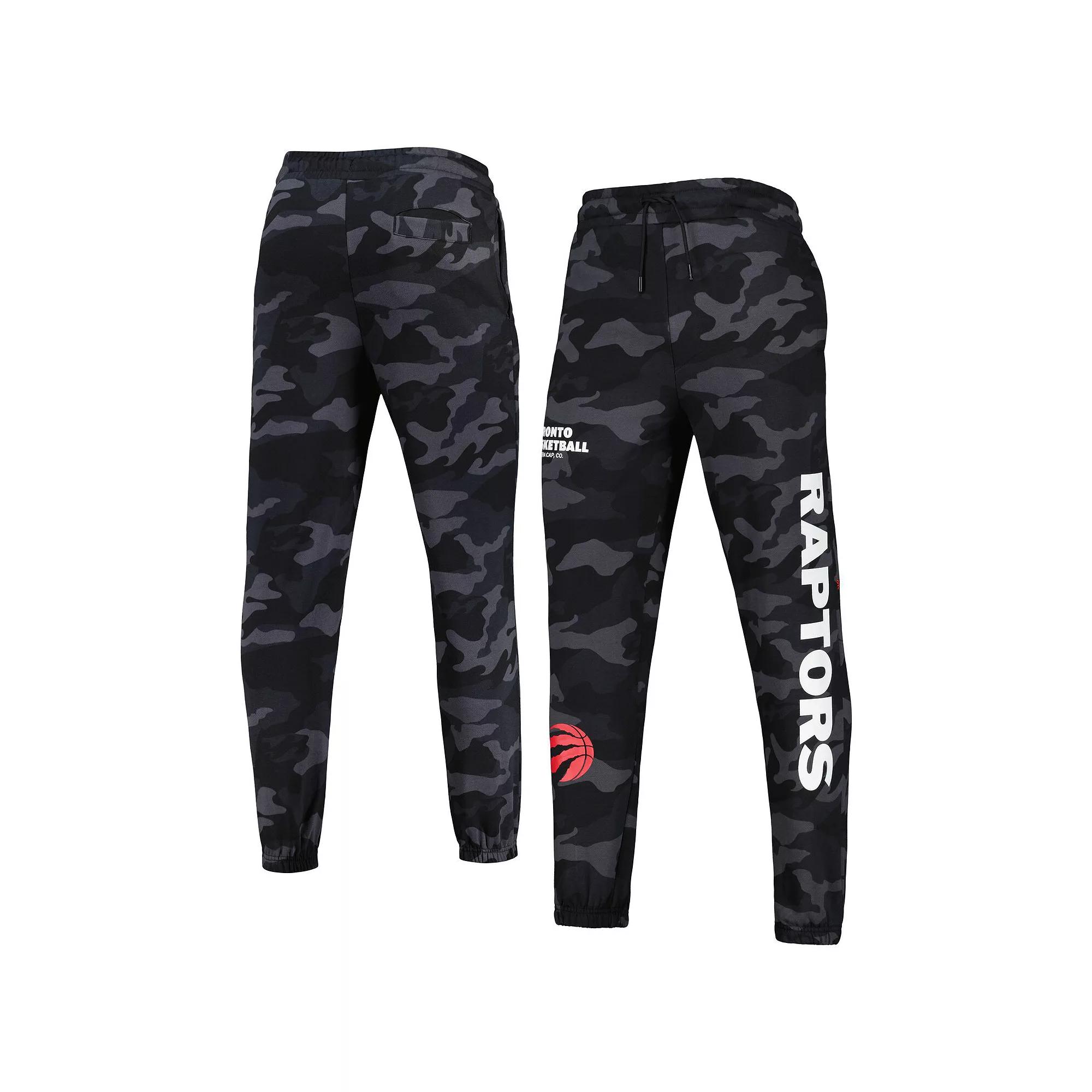 Men's New Era Black/Camo Toronto Raptors Tonal Joggers, Size: Large, Rpt Black Product Image