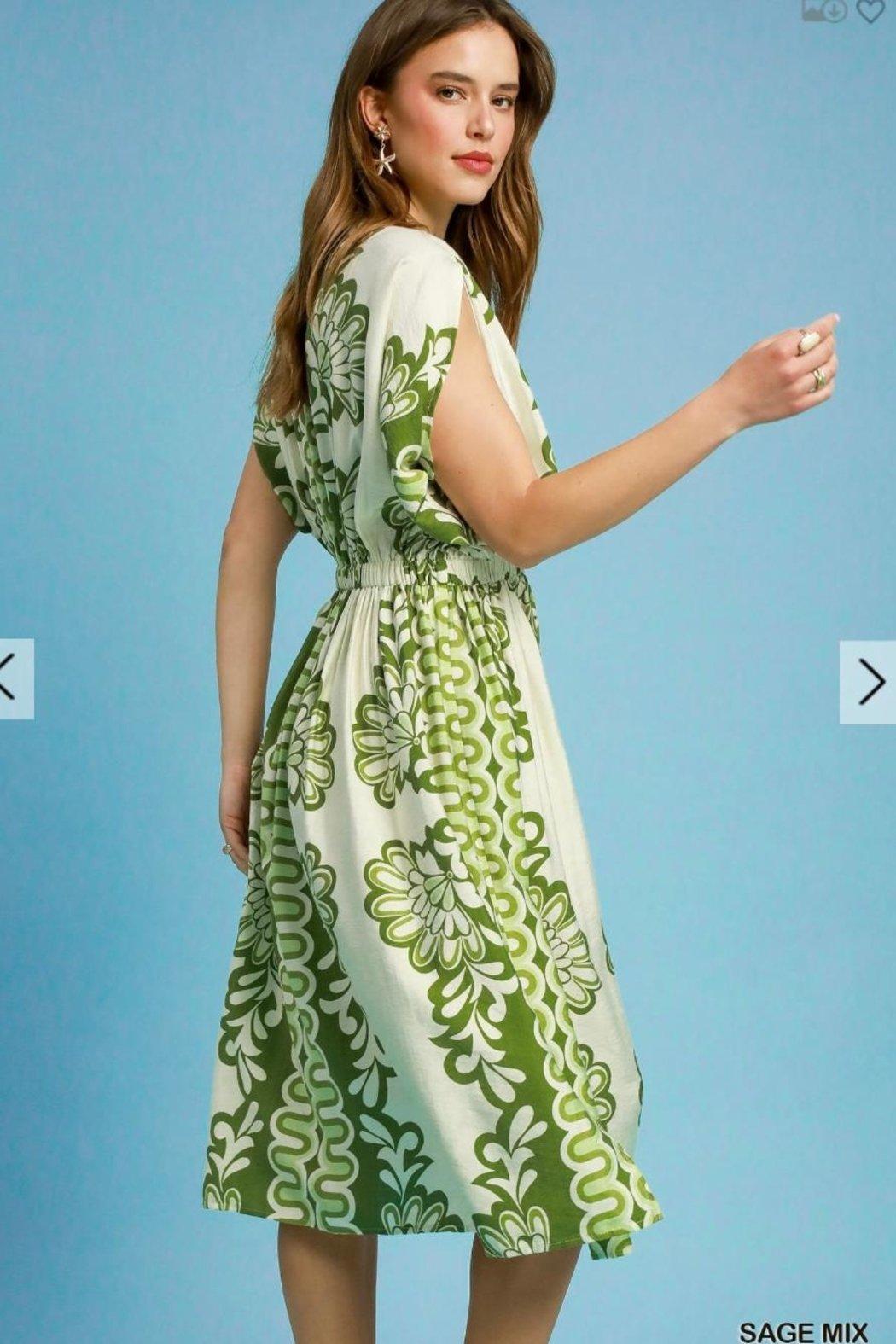 Dress, v-Neck Button Down Product Image