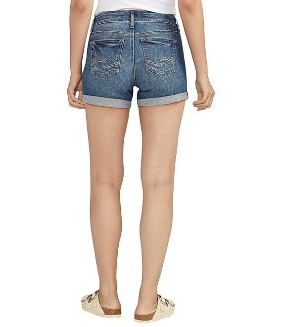 Silver Jeans Co. Suki High Rise Mid Stretch Rolled Cuff Shorts Product Image