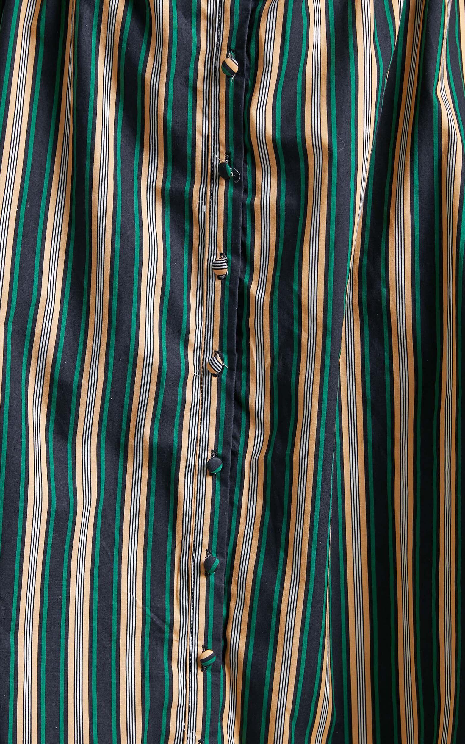 Atoir - The Gravity Midi Skirt in IVY PEACH STRIPE Product Image