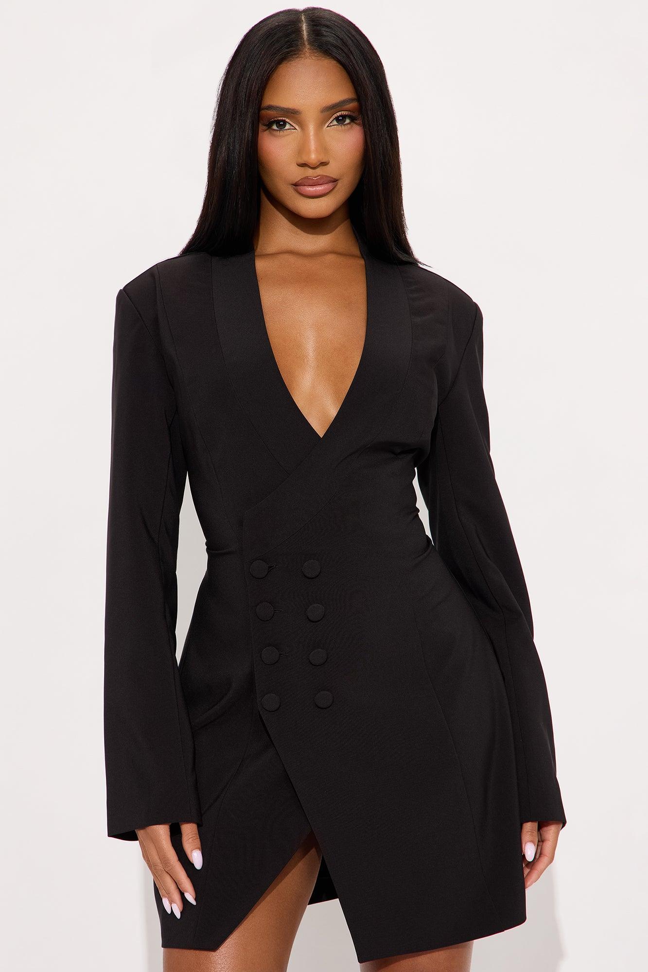Elliet Blazer Mini Dress - Black Female Product Image
