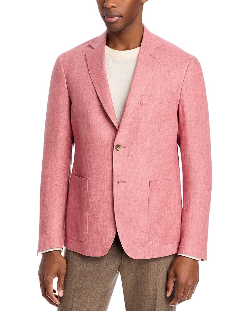 The Mens Store at Bloomingdales Delave Linen Hopsack Regular Fit Unstructured Sport Coat - Exclusive Product Image