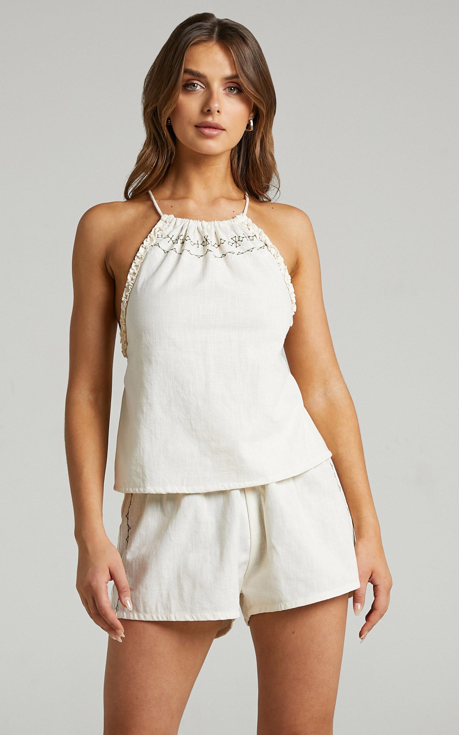 Rue Stiic - Lucia Short in Pearl White Product Image