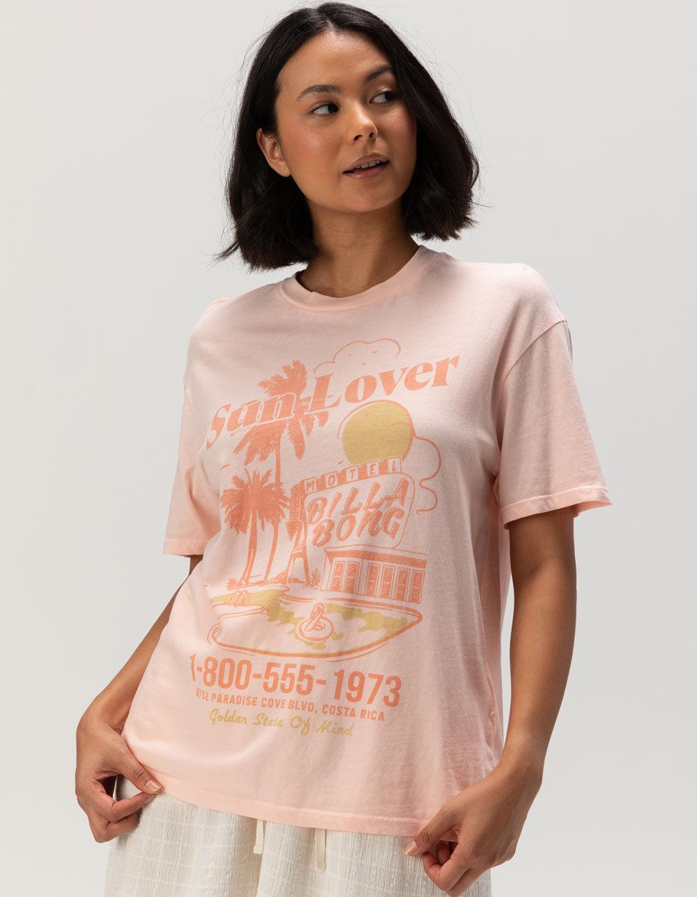 BILLABONG Golden State Womens Oversized Tee - PEACH Product Image