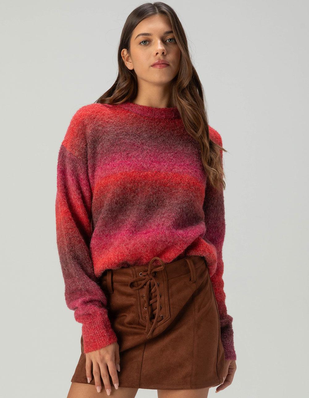 JJXX Amira Womens Sweater - RED COMBO Product Image