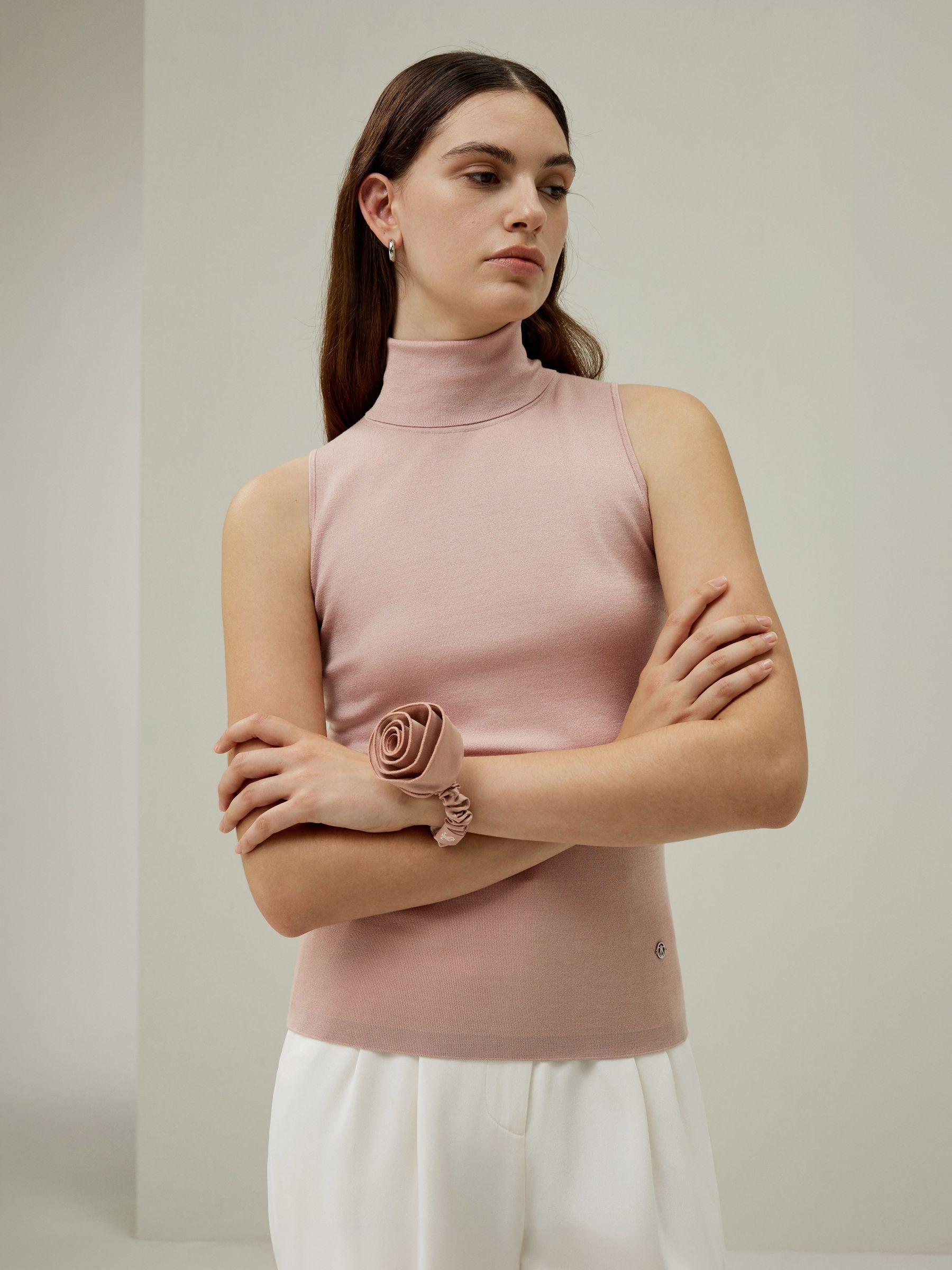 Rosette Silk Hair Scrunchie Product Image