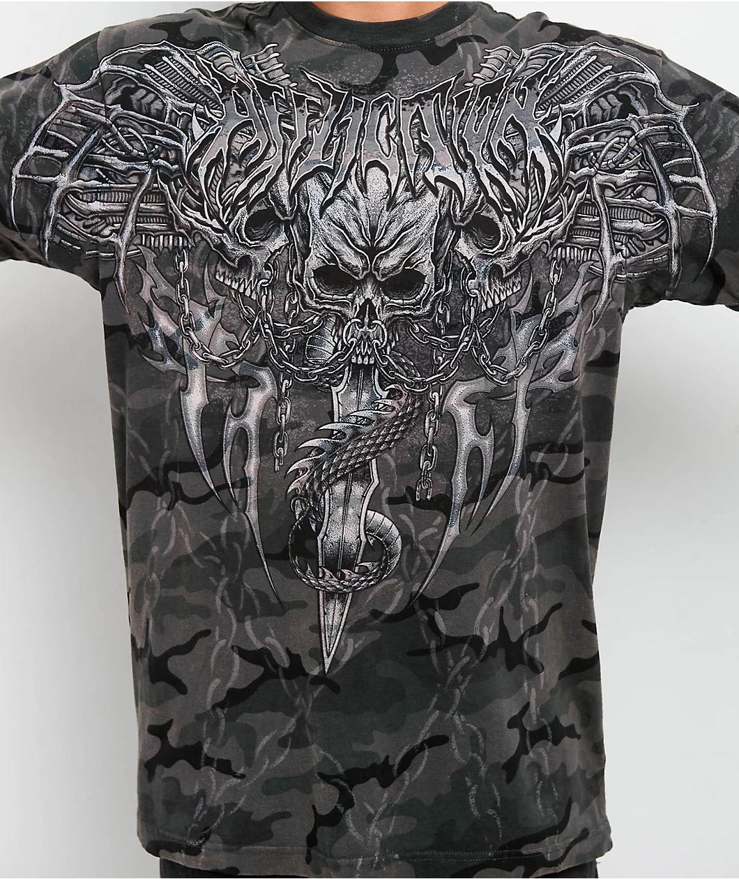 Affliction Primal Tech Black T-Shirt Product Image