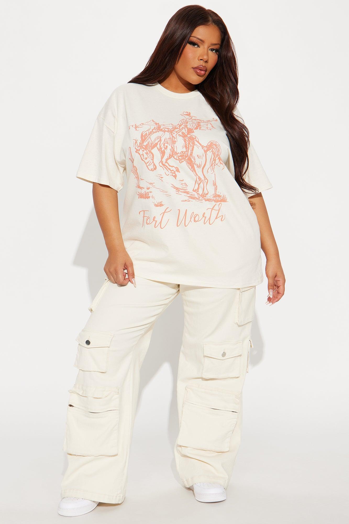 Texas Sun Oversized Tee - Natural Product Image