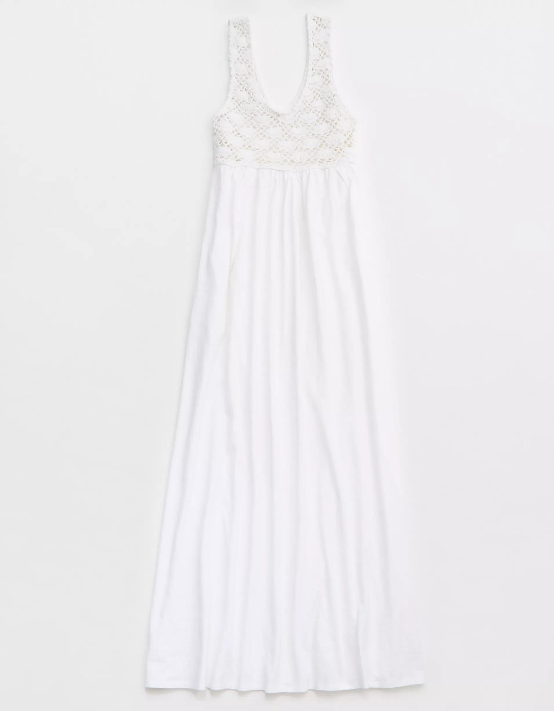 Aerie Crochet Maxi Dress Product Image