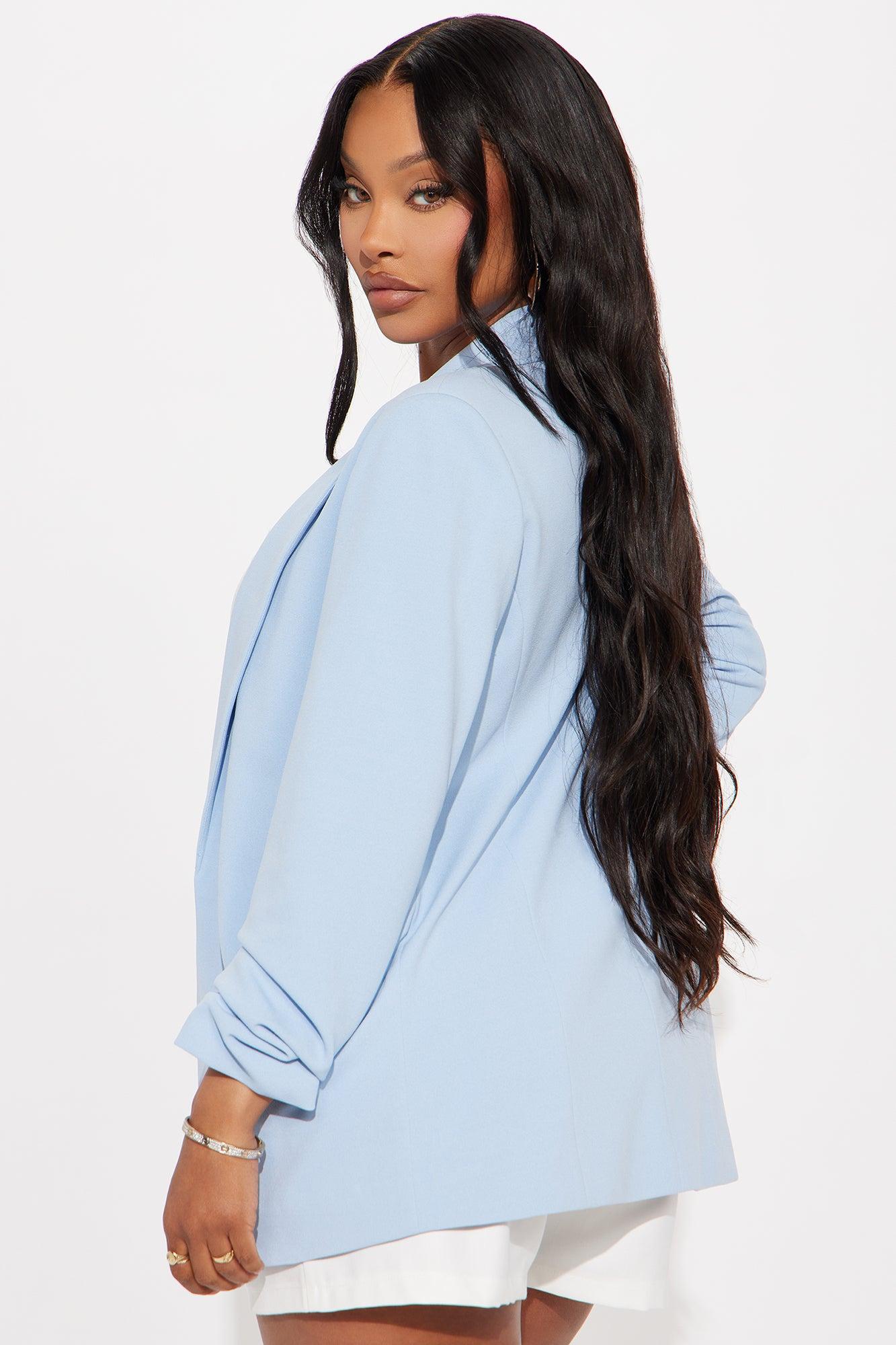 The Celine Blazer - Light Blue Product Image