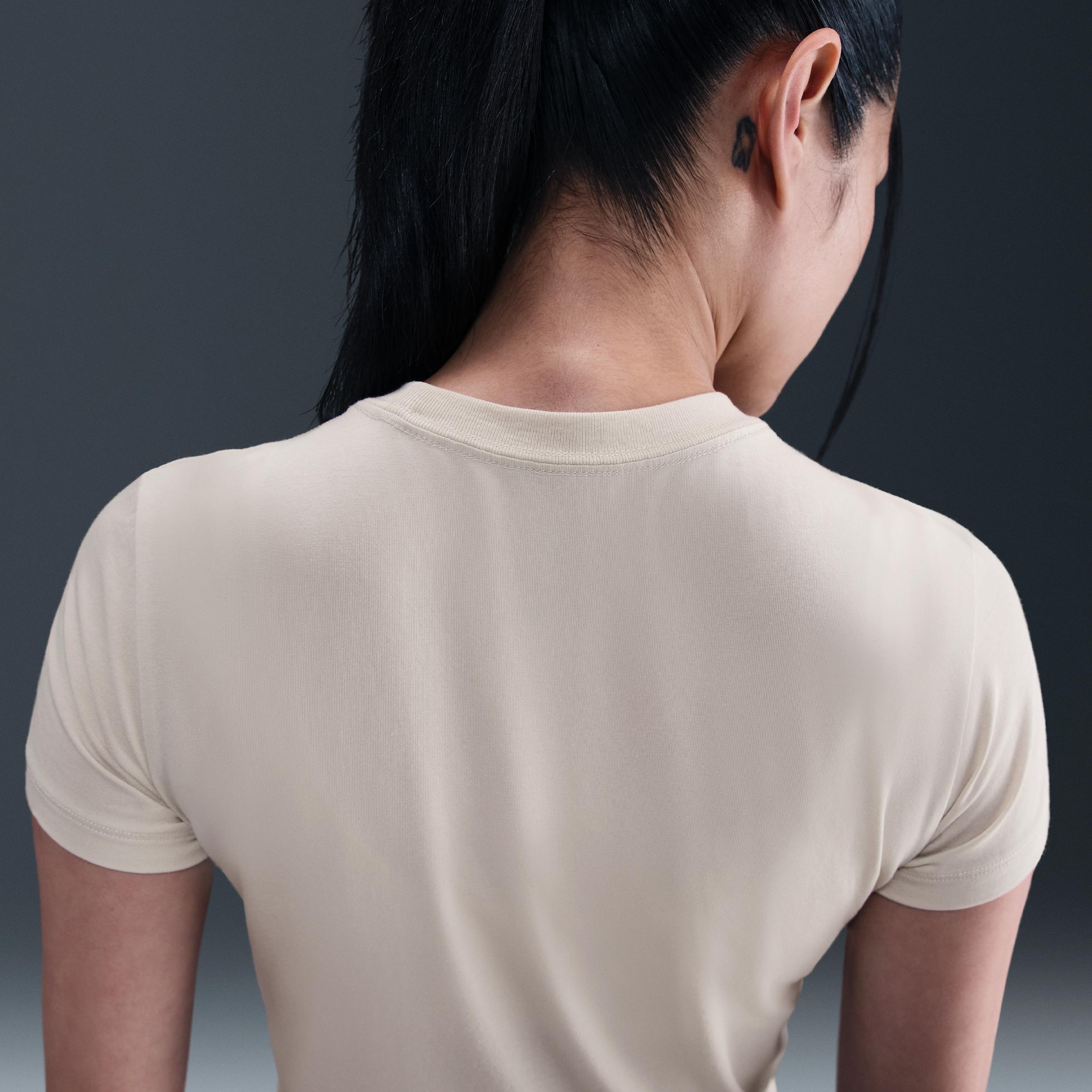 Womens Nike Sportswear Chill Knit Cropped T-Shirt | HF9538-072 Product Image