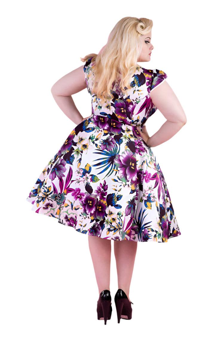 Pansies Floral Swing Dress Product Image