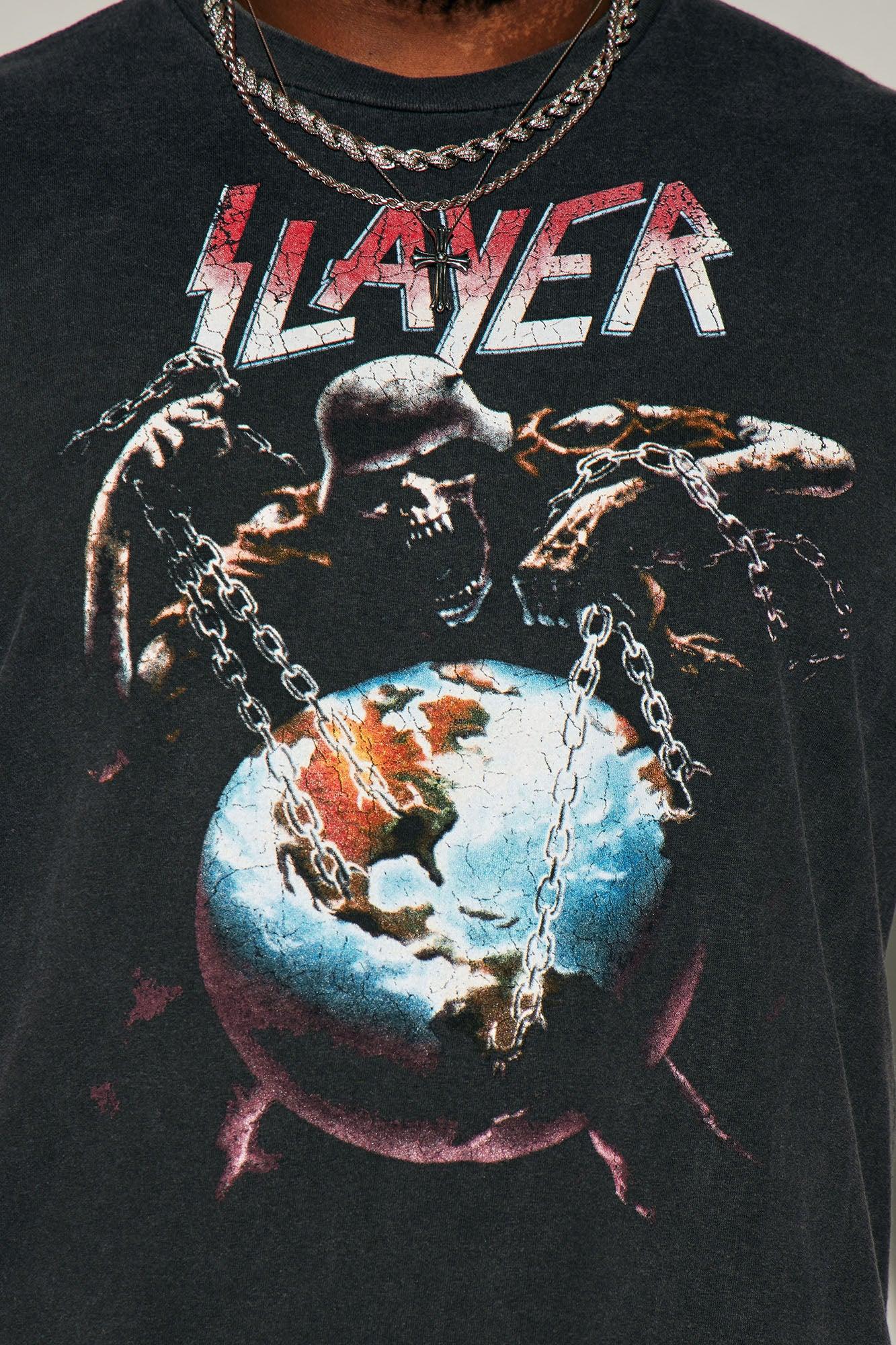 Slayer North America InTourvention Oversized Short Sleeve Tee - Black Product Image