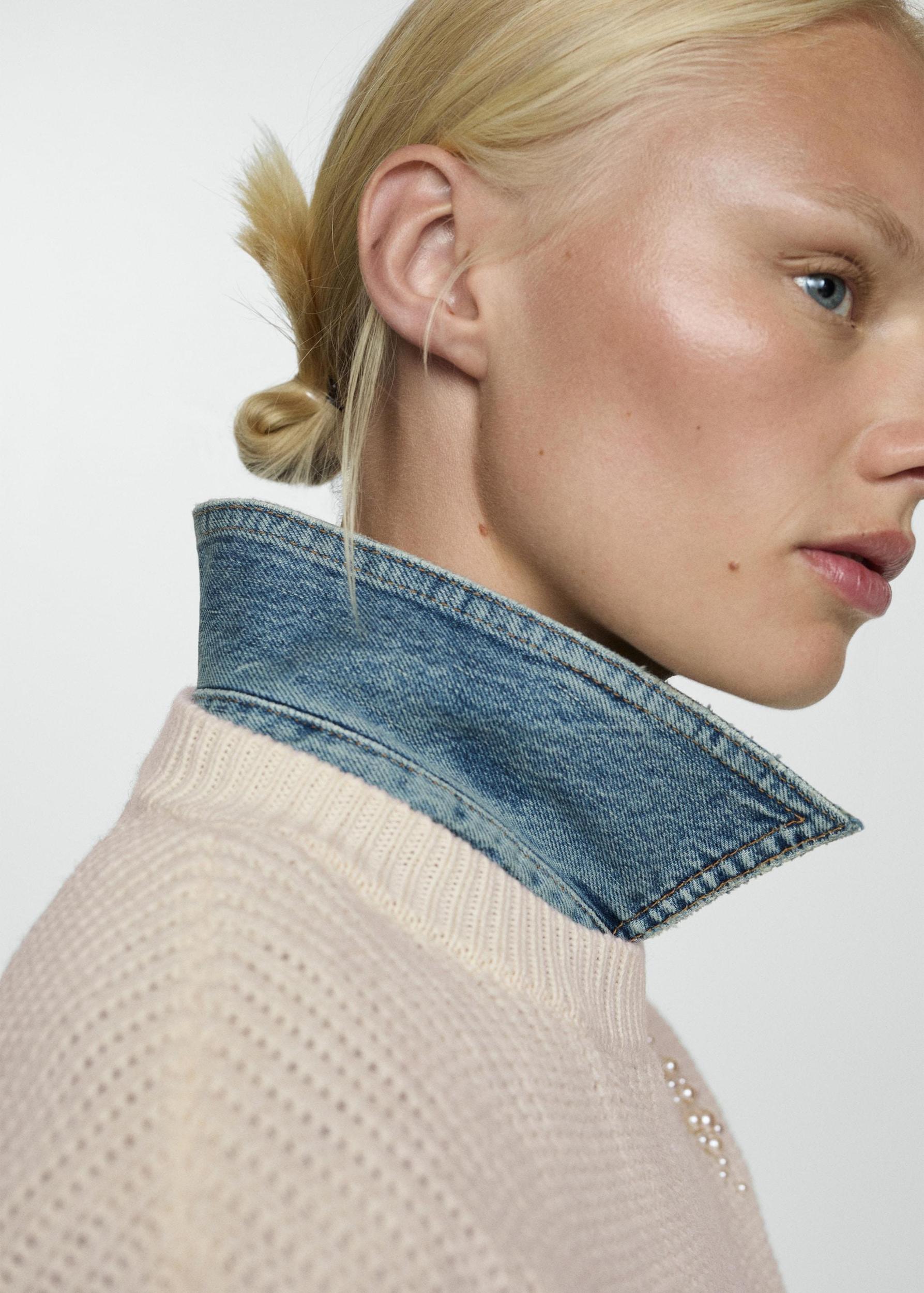 Pearl chunky-knit sweater - Women | MANGO USA Product Image