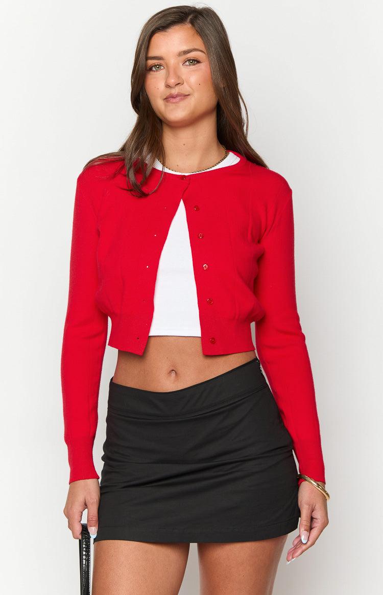 Mason Red Cardigan Product Image