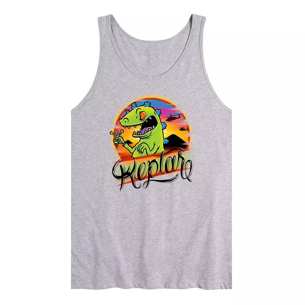 Men's Rugrats Tropical Reptar Tank Top,  Product Image