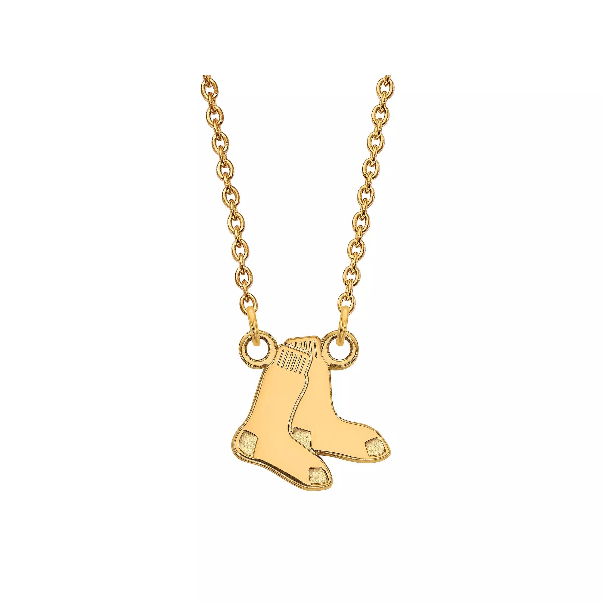 LogoArt Sterling Silver Boston Red Sox Small Pendant Necklace, Women's, Size: 13MM Product Image