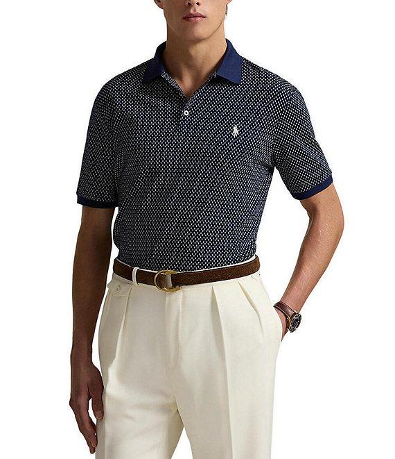 Polo Ralph Lauren Classic Fit Deco Print Soft Cotton Short Sleeve Polo Shirt Product Image