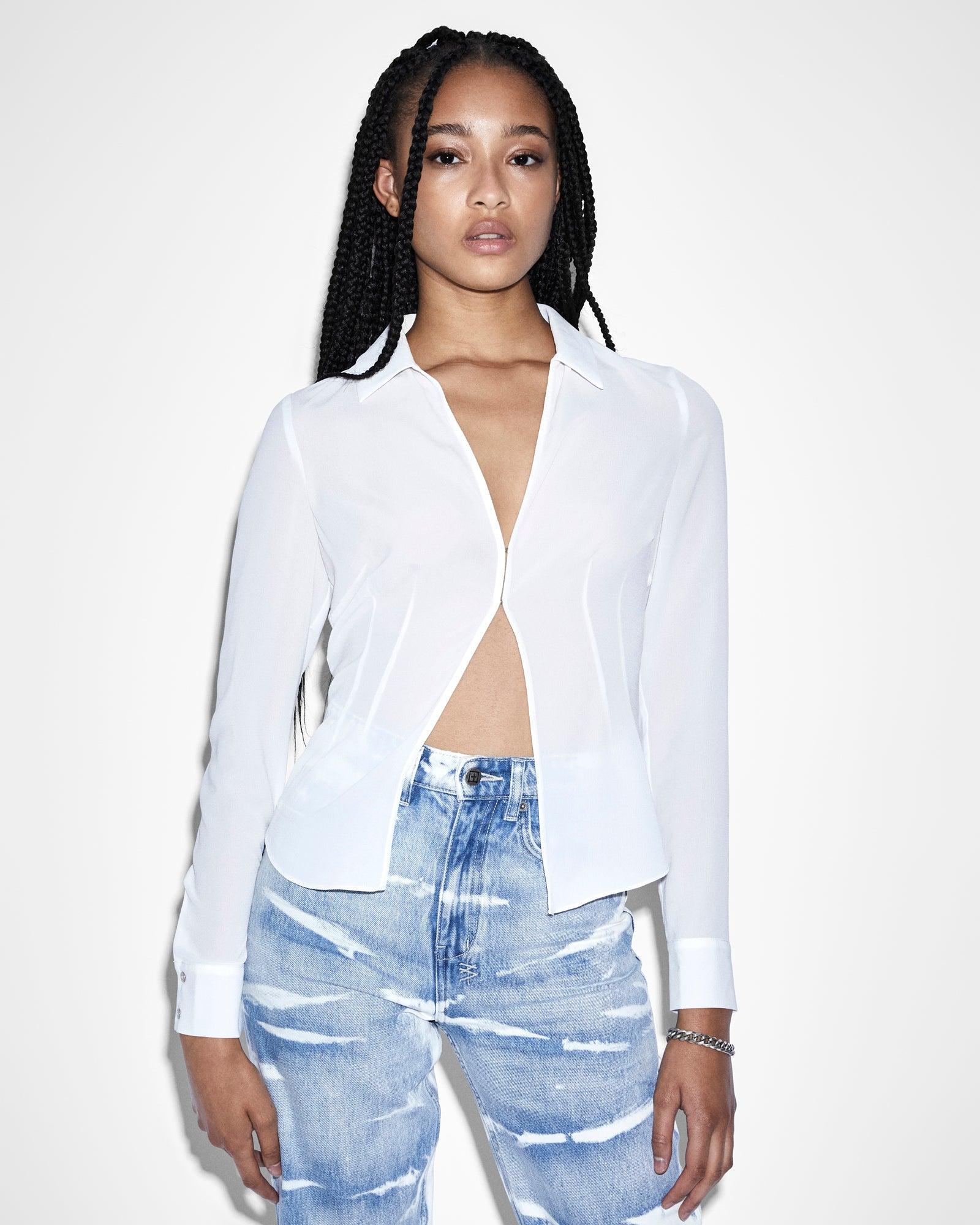 CHARMED SHIRT WHITE Female Product Image