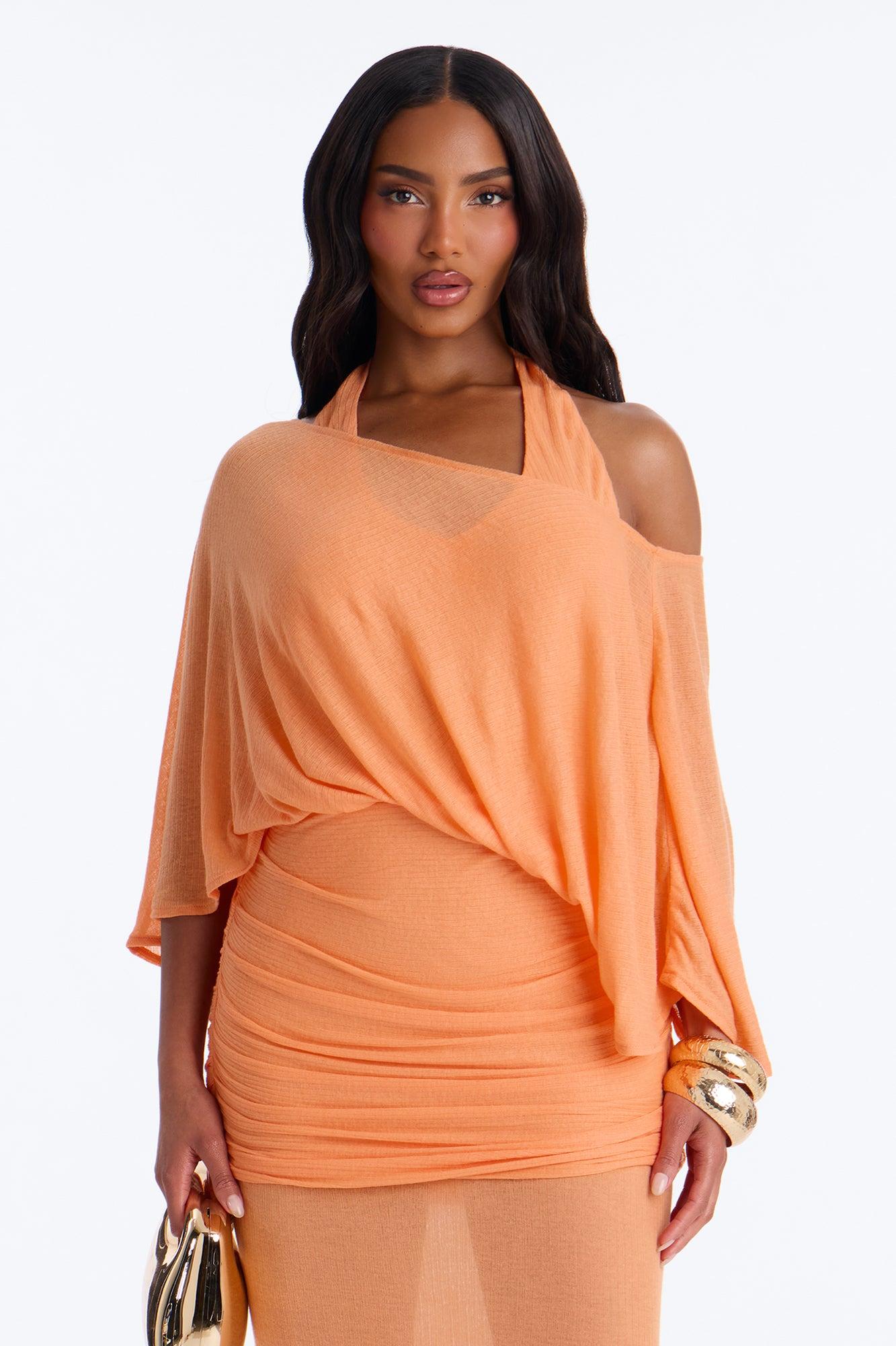Softly Stunning Maxi Dress - Orange Female Product Image