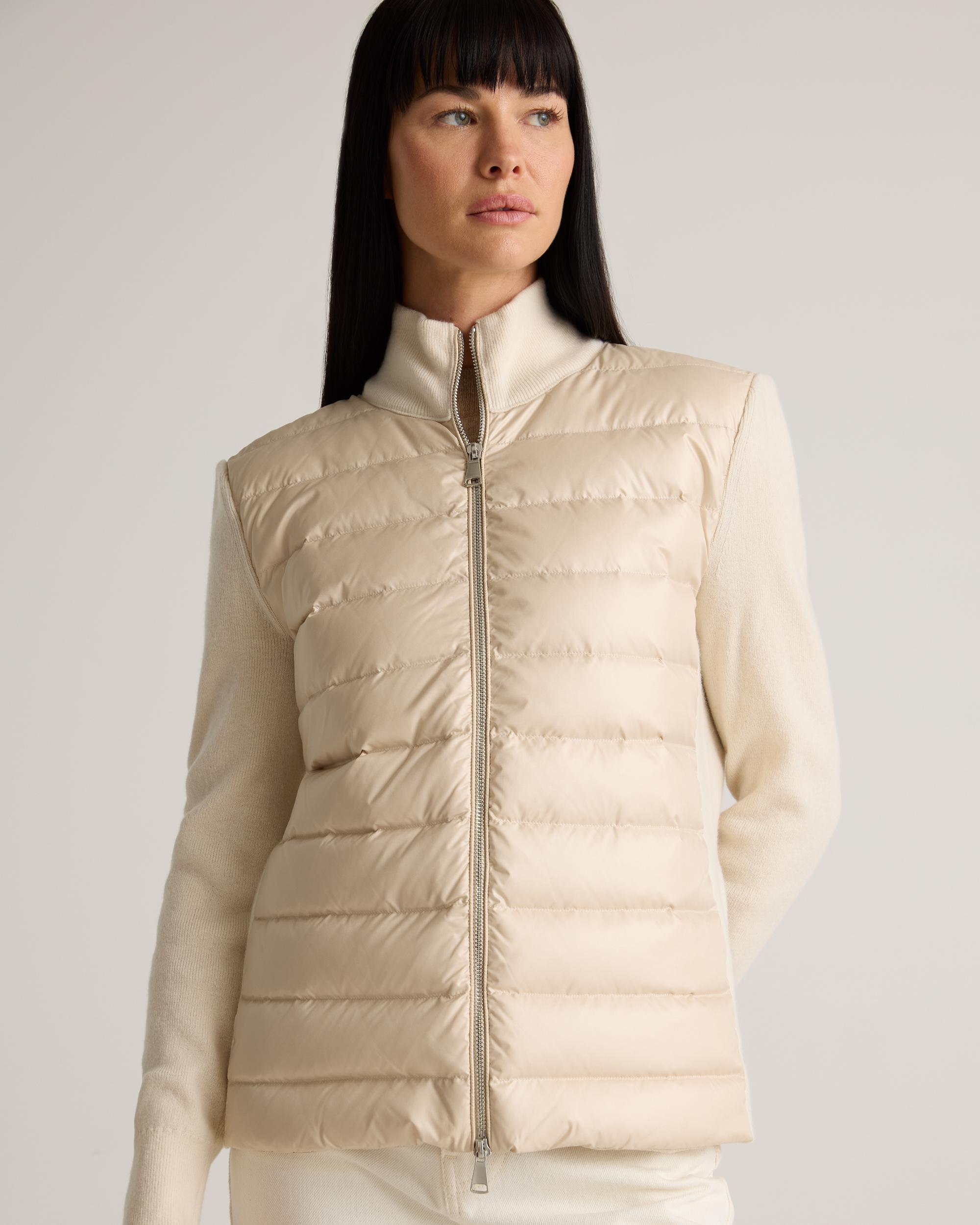 Quince | Women's Mixed Media Down and Cashmere Jacket Size XS Product Image