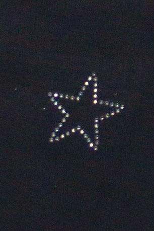 Rhinestone Star Ringer Crop Tank Top Product Image