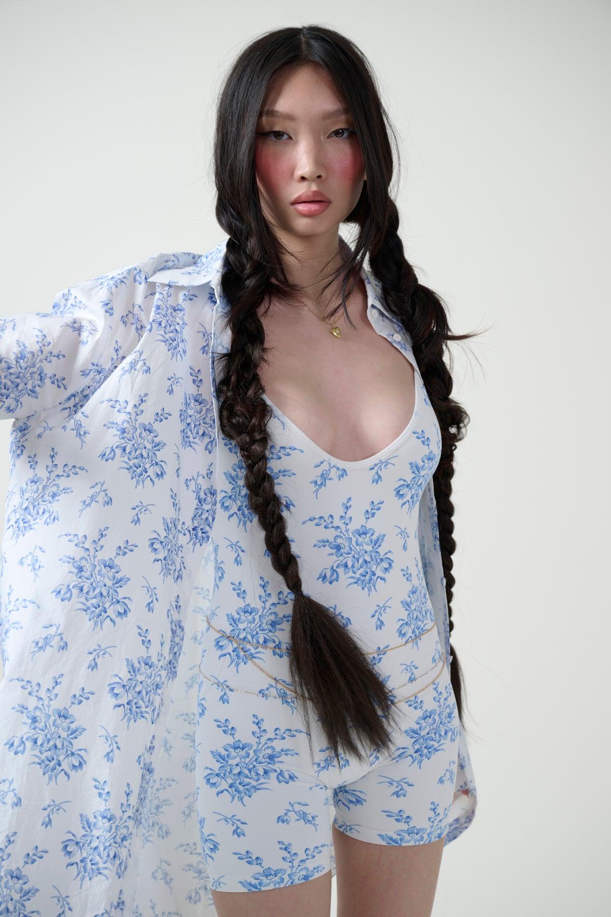 The Bed & Breakfast Sheer Delight Ruffle Gown Product Image