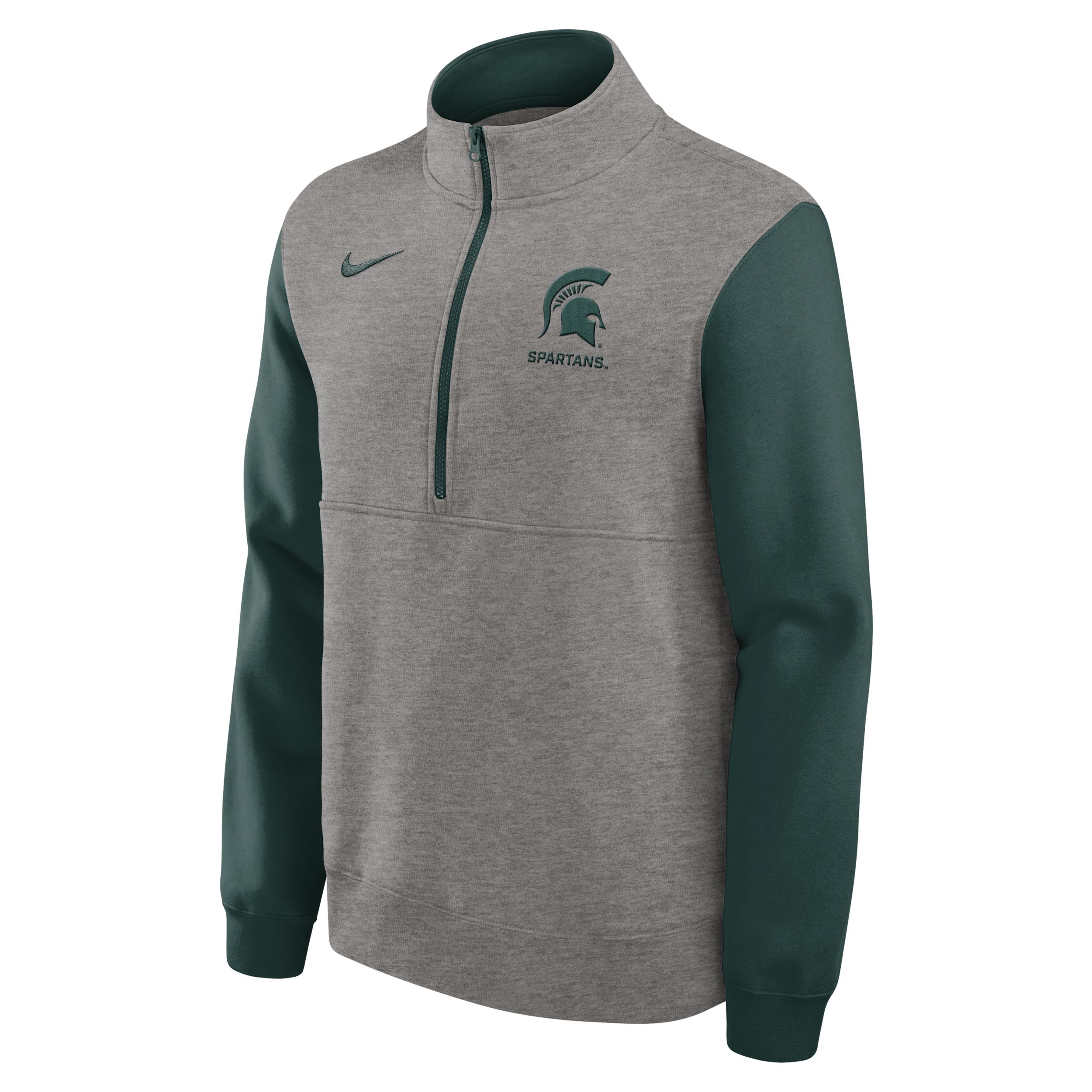 Michigan State Club Nike Mens College 1/2-Zip Crew | 02JW075NMST-7HV Product Image