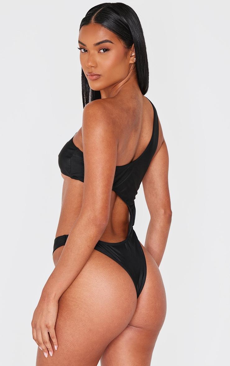 Black Stone Trim Cut Out Swimsuit Product Image