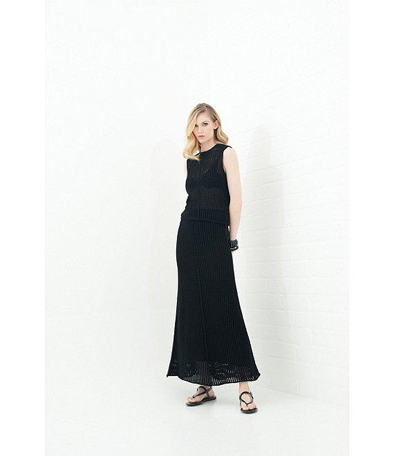 Le' AL.X Mesh Knit Mid Rise Coordinating Maxi Skirt Product Image